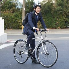 Feel skyクロスバイク 700×32C 6段 ホワイトの画像