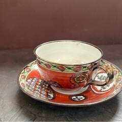 清水焼　コーヒーカップ・ソーサーセット