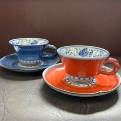【B品】コーヒーカップ・ソーサーペアセット