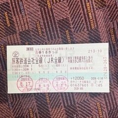 
青春18きっぷ　2回分6000円