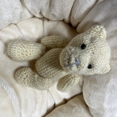 【ハンドメイド】くまちゃんの編みぐるみの画像