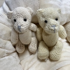 【ハンドメイド】くまちゃんの編みぐるみ
