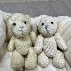 【ハンドメイド】くまちゃんの編みぐるみの画像