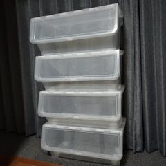 カインズ　スタックボックスキャリコ　L　４個　衣装ケース