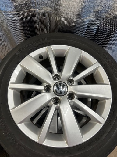 フォルクスワーゲン　夏タイヤ　4本セット　BRIDGESTONE NEXTRY 6.5J 16インチ　　205/55R16 91V