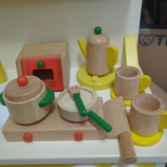 おままごと　木製キッチンセットの画像