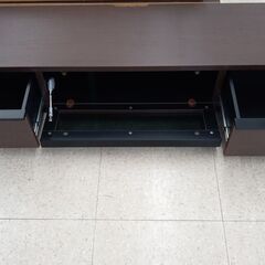 ★ジモティ割あり★ 株式会社三幸ジャパン テレビ台 ブラウン H288/390×D42×W170 クリーニング済み TJ7997の画像