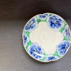 清水焼　丸皿