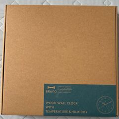 【新品未使用品】ブルーノ　『掛け時計』が２５００円　湿度計付きの画像