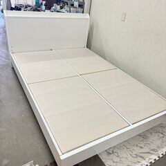 H 19313 NITORI コンセント付 ダブルベッドフレーム ◇大阪市内・東