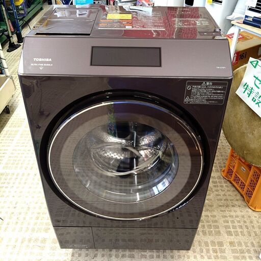 【ジモティー特別割引】TOSHIBA/東芝 ドラム式全自動電気洗濯機 TW-12XP1L 12kg 2022年製 家庭用