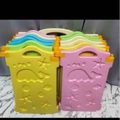 美品/ベビーサークル/定価7000円超/パステルカラー/クジラ