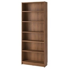 引取限定 美品 イケア ビリー 80x28x202 本棚 6段 茶色