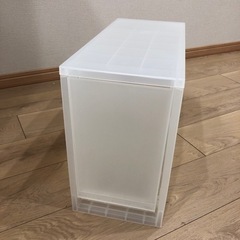 お話中●無地良品　収納ストッカー　深型