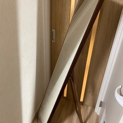 ブラウン　スタンドミラー　姿見