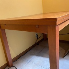 伸長式ダイニングテーブル　DIY作業台の画像