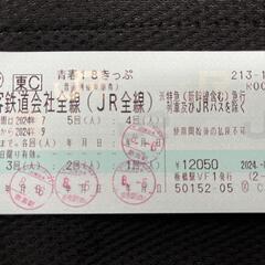 2024年青春18きっぷ 残り1回分