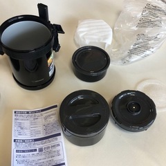新品未使用　象印マホービン(ZOJIRUSHI) 保温弁当箱 ステンレス ランチジャー 茶碗 約4杯分 約 1.6合 電子レンジ 対応 SL-XE20-ADの画像