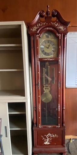 Tempus Fugit 振り子時計 柱時計 鎖重錘式