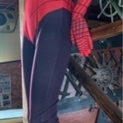 とっても素敵なアメリカ人女性のマネキンがスパイダーマンに！