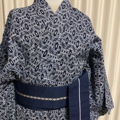 美品　鱗生地　★メンズ角帯　藍　リバーシブ★ルいかがでしょうか？