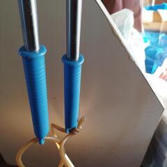 モリ伸び縮み　2本の画像