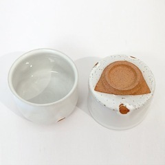 【未使用】2個セット 萩焼 白萩碗  の画像