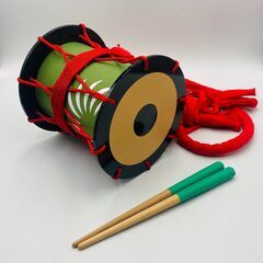 越後獅子太鼓 前太鼓 バチ付き 踊り小道具 日本舞踊小道具