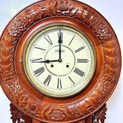 GULATOR SWISS 大型 柱時計 振り子時計 ボンボン時計　/SL1の画像