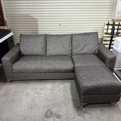 3人掛けソファー オットマン付 ファブリック