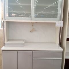 ★ジモティ割あり★ 株式会社松田家具 食器棚 グレー H205×D55×W118 クリーニング済み TJ8011