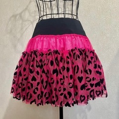 【ロックorギャル？】DELYLE BOUTIQUEヒョウ柄スカート【古着】の画像
