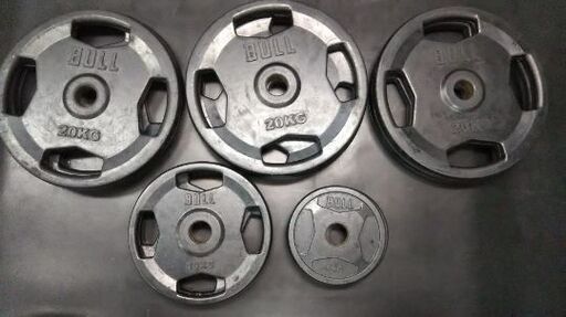 BULL  オリンピックラバープレートセット