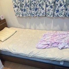 シングルベッド　フレーム　マット　の画像