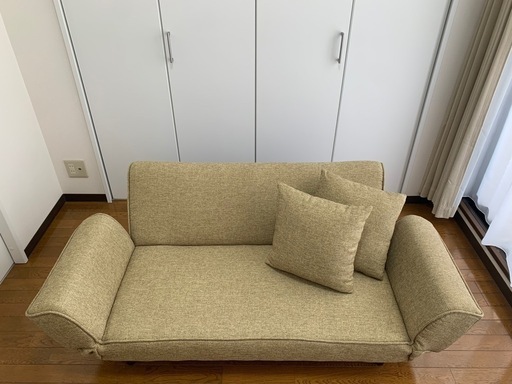 2名掛けソファ（ベージュ）LOWYA