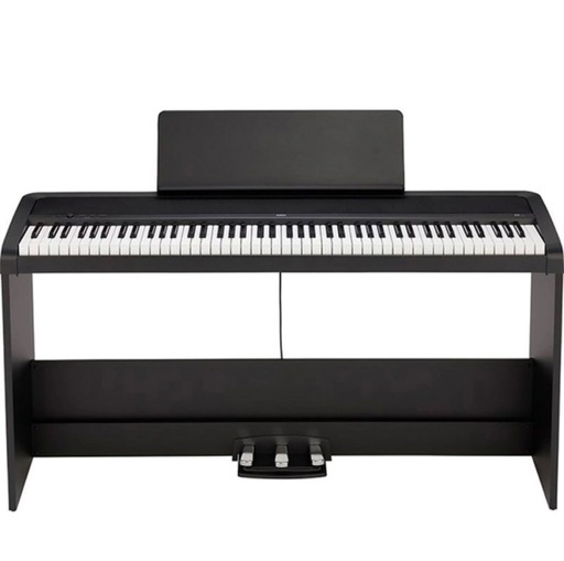 美品 電子ピアノ KORG B2SP BK コルグ 専用スタンド 3本ペダル 椅子(純正) セット ヘッドホン(密閉型) 数量限定 電