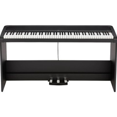 美品 電子ピアノ KORG B2SP BK コルグ 専用スタンド 3本ペダル 椅子(純正) セット ヘッドホン(密閉型) 数量限定 電子ピアノカバー(純正) 付属の画像
