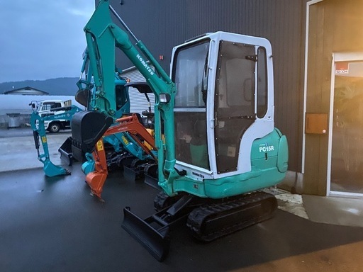 コマツ　PC15R-8 ヒーターキャビン仕様　動作確認済み