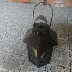 レトロ　アンティーク　骨董　ビンテージ　ロウソクランプ　キャンドルランタンの画像