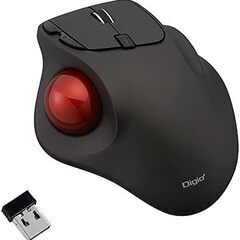 Digio2 マウス 無線 トラックボール 5ボタン 光学式 ブラック MUS-TRIF175BKの画像