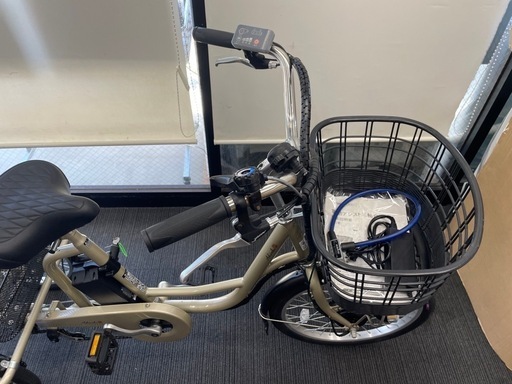 ★中古美品！カイホウジャパン電動アシスト三輪自転車 BEPN20-CGシャンパンゴールド/色 前後かご アシスト機能 LEDライト 