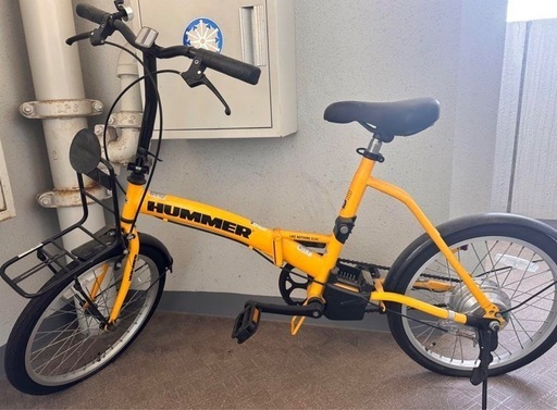 HUMMER 電動アシスト自転車 折りたたみ式 20インチ イエロー