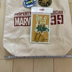 新品未使用！MARVELグッズとワッペンの画像