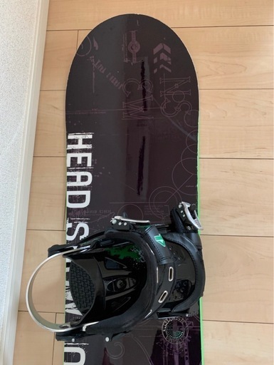 スノーボード板　ビンディング付き　HEAD