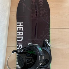 スノーボード板　ビンディング付き　HEADの画像