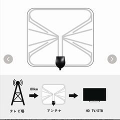 室内 HD テレビ 地デジアンテナ 室内 テレビアンテナ USB式地デジペーパーアンテナ 超薄型設置簡単 増幅器付き ケーブル付き

の画像