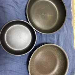 ⭐️値下げ（中古）ニトリの取手が取れるフライパン3つ（⚠️取手なし）