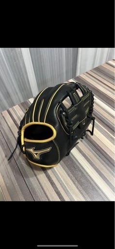 【中古品】ミズノ　軟式グローブ　内野手用　サイズ9 タティスjrモデル