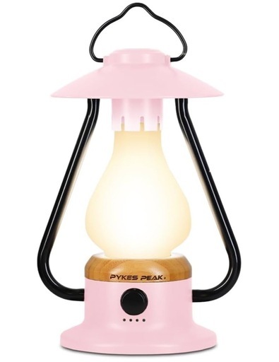 【新品】PYKES PEAK(パイクスピーク) LED ランタン LANTERN PP-01 USB 充電式 キャンプ アウトドア 防災【APRICOT BEIGE】