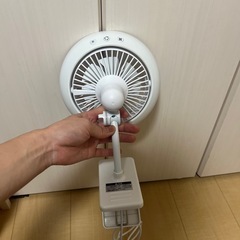 LEDライト付クリップファン ホワイト PSLC30-WH の画像